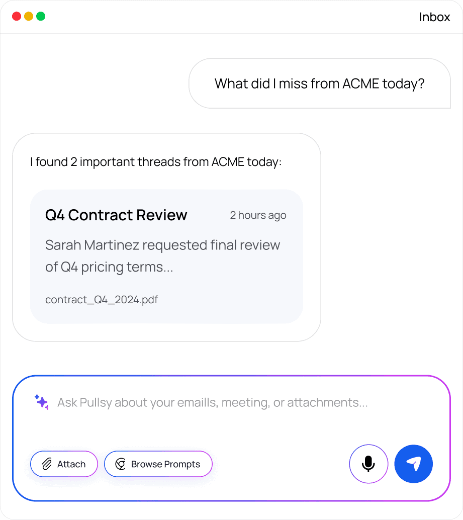 AI attorney reviewing legal contract on Pullsy platform.